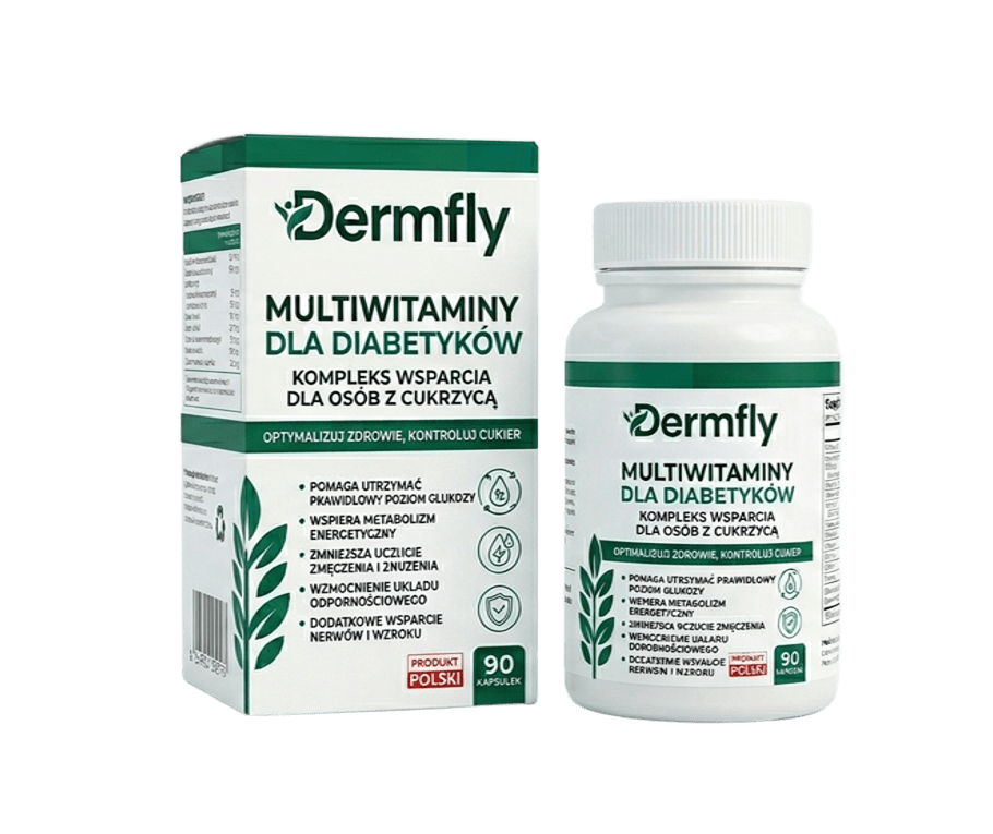 Dermfly — kompleks multiwitaminowy, opakowanie produktu